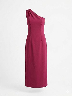 Vestido midi vinho Frutacor - Tam 42