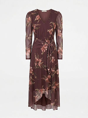 Vestido tule floral Doce trama - tam G