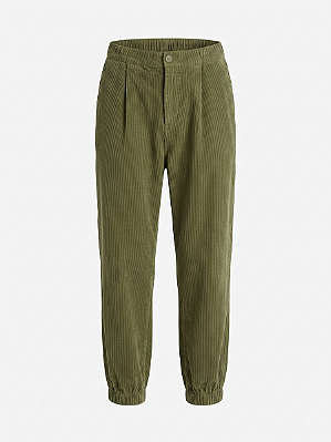 Calça cotelê verde Bluesteel - tam GG