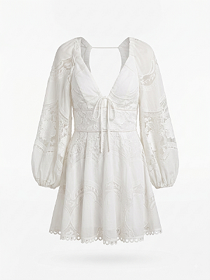 Vestido branco renda Skazi - tam M