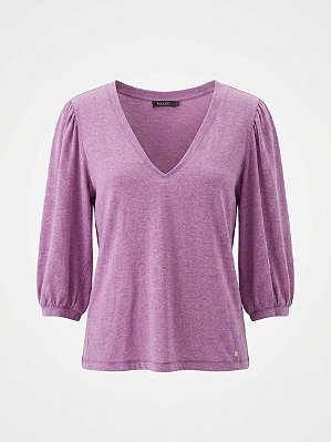 Blusa mescla lilás Mixed - tam G