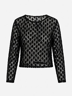 Blusa Mari preta Raizz - Tam G