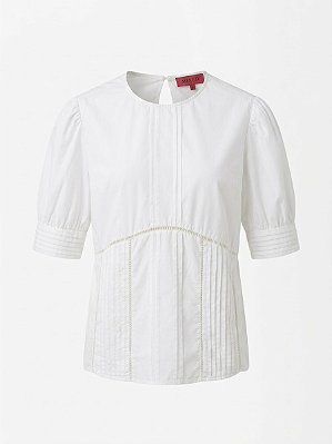 Blusa branca bordada Mixed - tam G