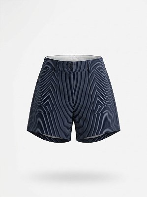 Short risca de giz azul Linda de morrer - tam 44