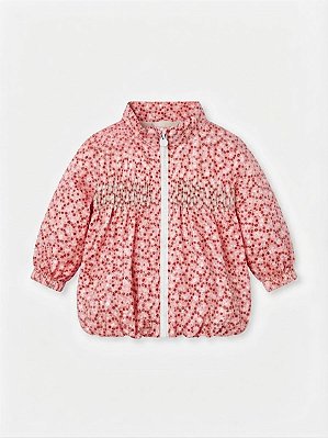 Casaco Corta vento rosa H&M - tam 4-6m