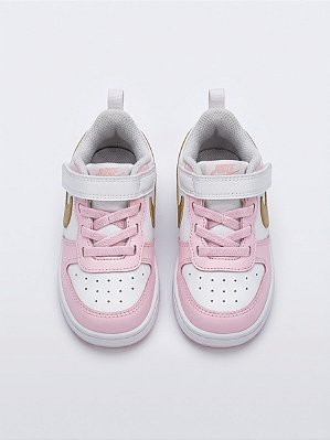 Tenis branco e rosa Nike - tam 22,5