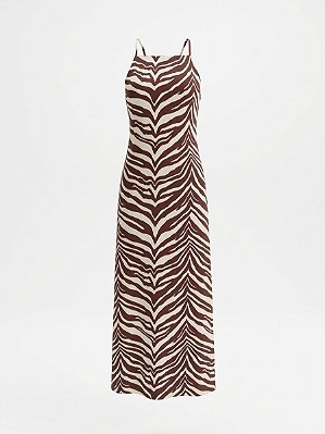 Vestido animal print Alella - tam M
