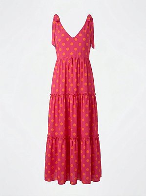 Vestido pink poá Esmeral - tam M/G