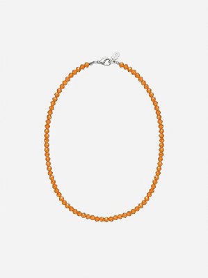 Colar cristais laranja