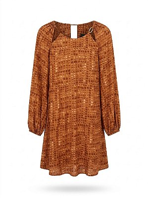 Vestido terracota Sacada - tam 38