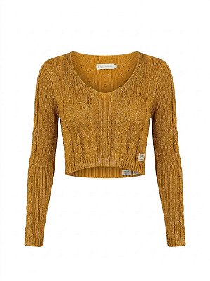 Top tricot dourado NV - tam PP