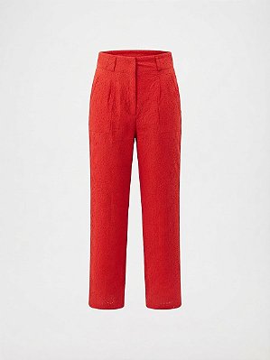 Calça laise vermelha NV - tam 36