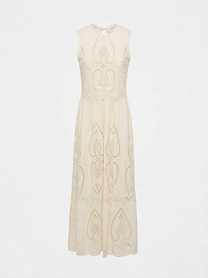 Vestido branco richelieu Iorane - tam 42