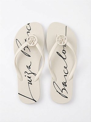 Chinelo branco Luiza Barcelos - tam 39/40