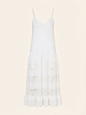 Vestido renda alça contas Carol Bassi - tam G