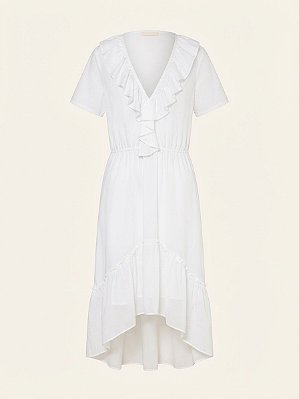 Vestido branco babados Carol Bassi - tam G