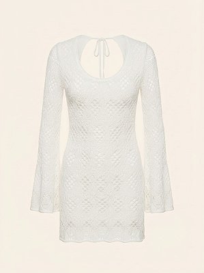 Vestido tricot branco Canal - tam P