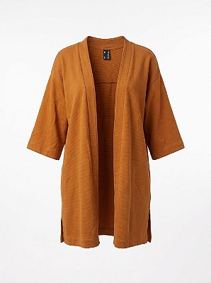 Kimono caramelo canelado Hering - tam P