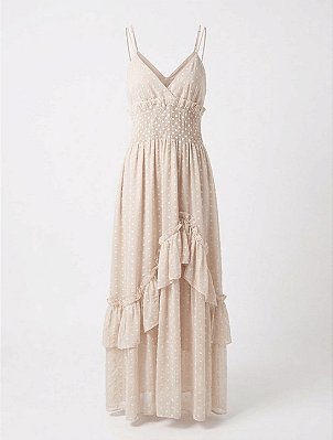 Vestido longo rose poá Skazi - tam G