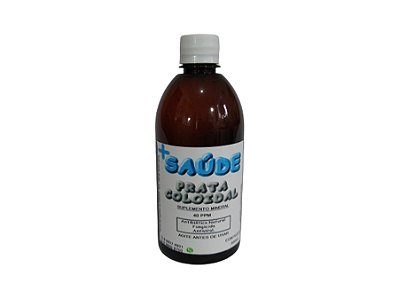 PRATA COLOIDAL 40PPm de 500 ml