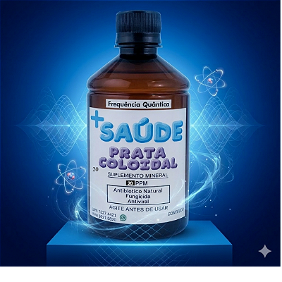 PRATA COLOIDAL 40PPM 500ML - FREQUÊNCIADA - PADRÕES QUÂNTICOS