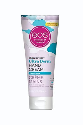 Creme para as mãos EOS Shea Better – Fresco e aconchegante, loção para as mãos, hidratante para pele seca, manteiga de karité, alívio da pele seca, tamanho viagem, 75 ml