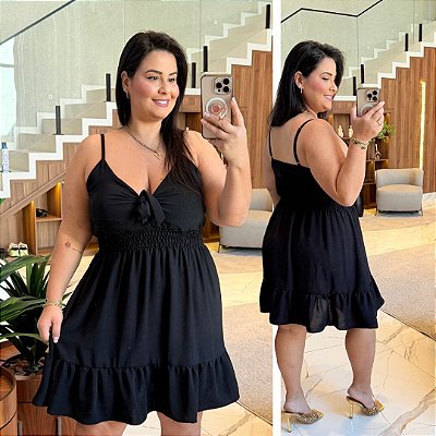 Vestido Susan Preto Plus Size