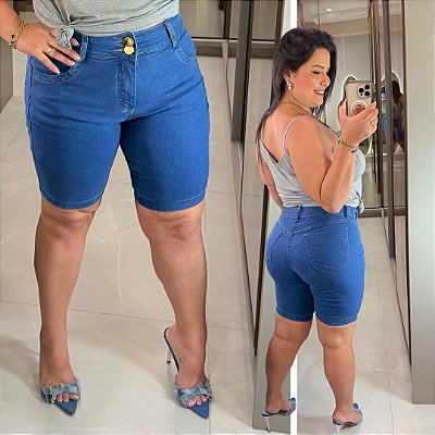Bermuda Jeans Awa Mirela Plus Size