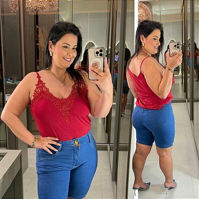 Alcinha Gripper Vermelho Plus Size