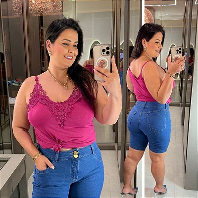 Alcinha Gripper Fúcsia Plus Size