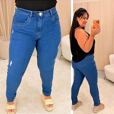 Calça Jeans Awa Pamela Básica Plus Size