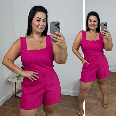Conjunto Maya Pink Plus Size