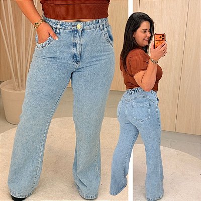 Calça jeans Awa Milena Flare Plus Size