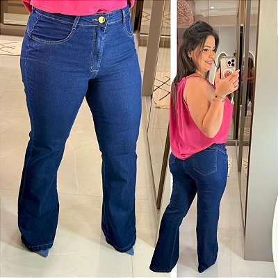 Calça jeans Awa Suze Flare Plus Size