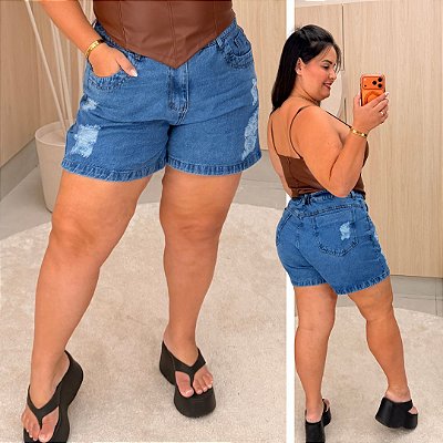 Short Jeans Awa Marina Plus Size