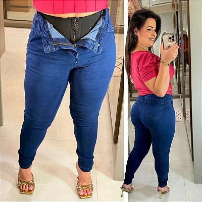 Calça Jeans FF Vera Lipo Plus Size