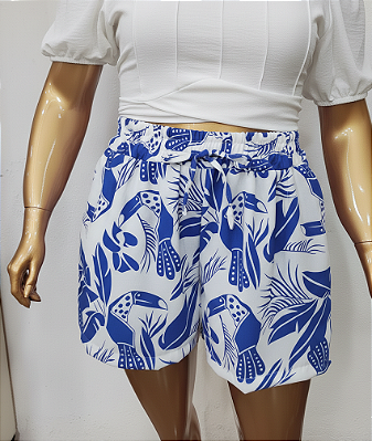 Short Vip Amanda Azul Plus Size