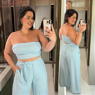 Conjunto Ivi Azul BB Plus Size