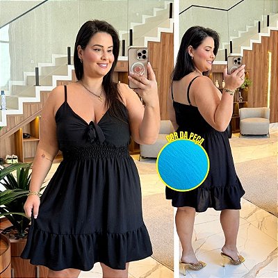 Vestido Susan Azul Claro Plus Size