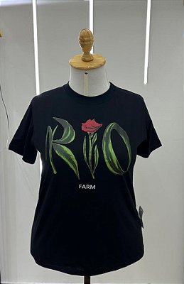 T shirt Rio Preta Plus Size