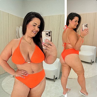 Biquíni Pri Laranja Plus Size
