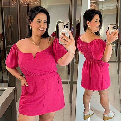 Conjunto Cargo Duna Pink Plus Size
