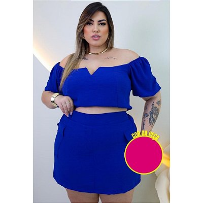 Conjunto Cargo Duna Pink Plus Size