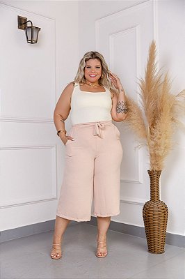 Calça Pantacourt Antônia Nude Plus Size
