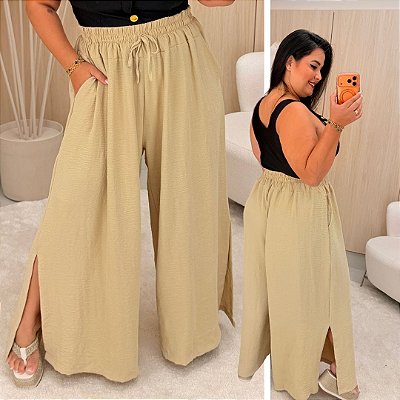 Pantalona Cós Duplo Nude Plus Size