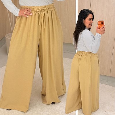 Pantalona Cós Duplo Nude Plus Size