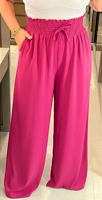 Calça Pantalona Sueli Pink Plus Size