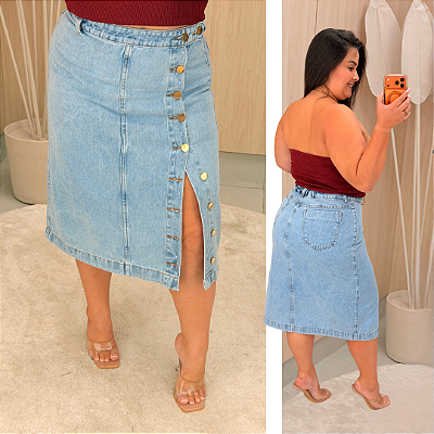 Saia Jeans Awa Amber Plus Size