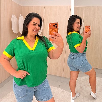 T shirt Gola Brasil Verde Plus Size