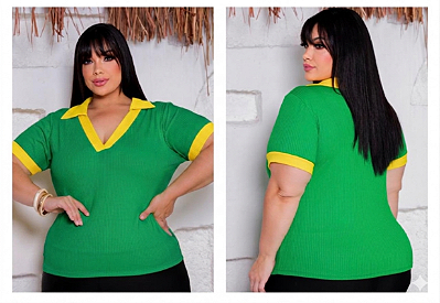 Tshirt Gola Brasil Verde Plus Size